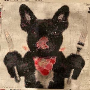 Unframed diamond art Let’eat!